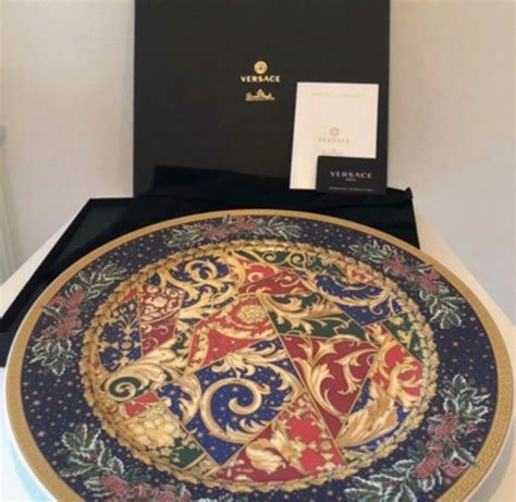 versace barock christmas|Versace Wall Plate Barock Christmas 2014 Limited Edition .